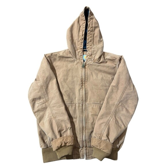 Carhartt Hooded Jacket 104050 BRN Men’s Medium Canvas Workwear